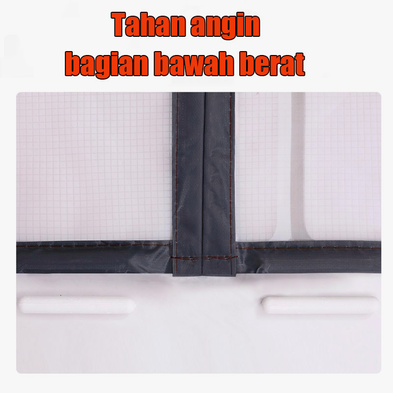 REAIM tirai magnet elegan plastik PVC (khusus ruanga AC) 90x210cm / Tirai Pintu kamar /Tirai anti nyamuk Tirai Pintu Magnet