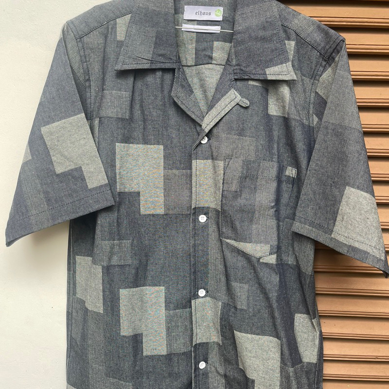 ELHAUS Glide Shirt : Digi Boro Jacquard