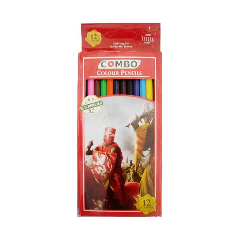 

Pensil Warna Pulas 12 warna panjang pendek alat warna murah CB-OPCP12L