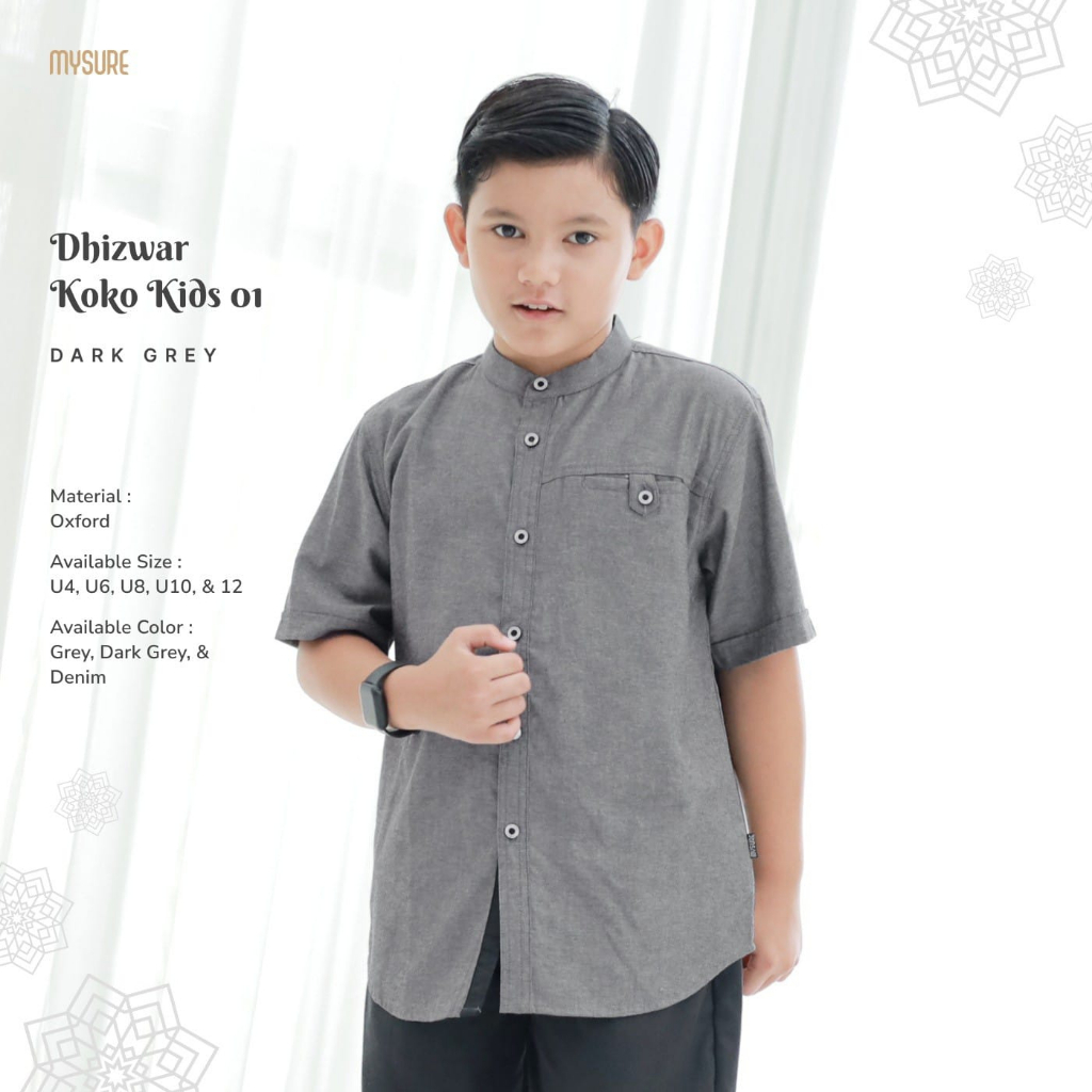 MYSURE DHIZWAR KOKO | KOKO ANAK REMAJA | BAJU ANAK MUSLIM LAKI LAKI | FASHION MUSLIM | KOKO ANAK TER