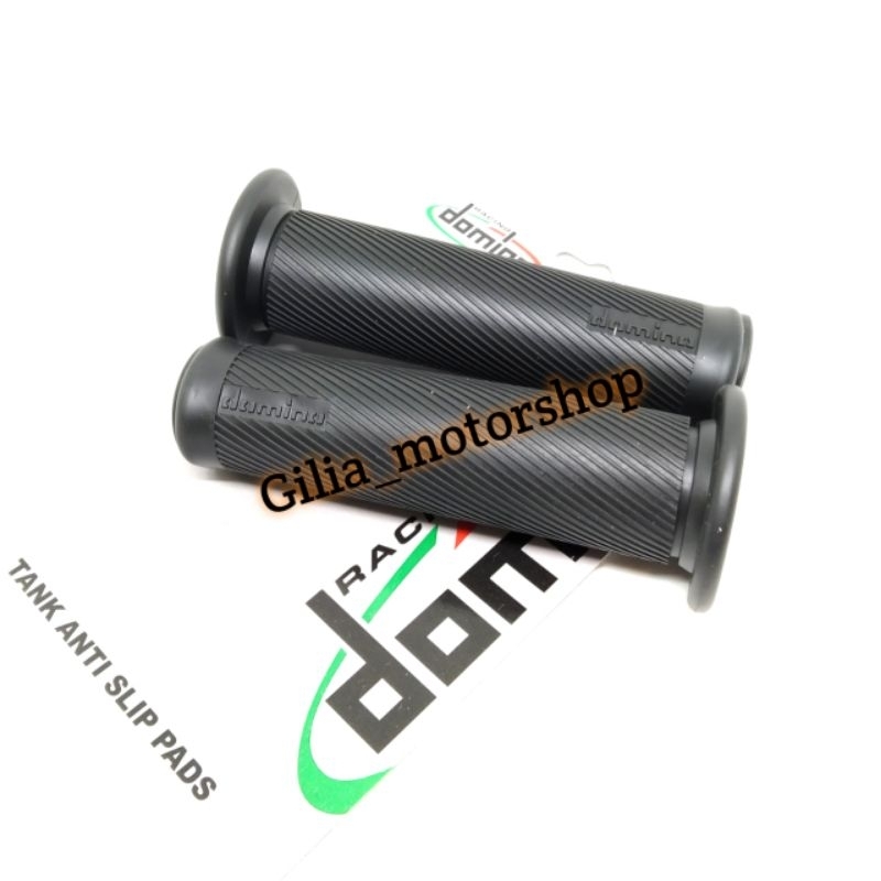 Handgrip Motor Domino Hitam Universal Handfat Motor Domino Lembut Bulu Beat Scoopy Aerox Pcx Vixion Mio