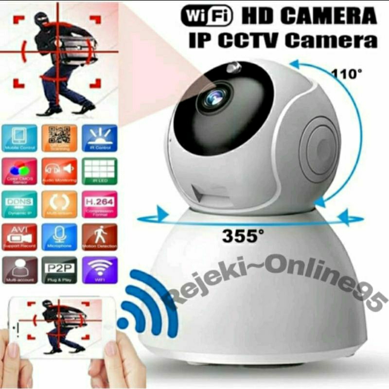 IP Cam Camera 1080P CCTV Snowman 5MP V380 Pro Cam Kamera Wireless Wifi