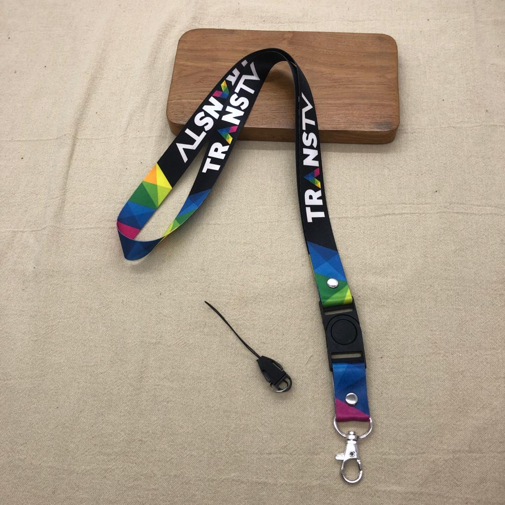 Trans Tv Lanyard Id Card Tali Id Card Logo Transtv Printing Full Colour