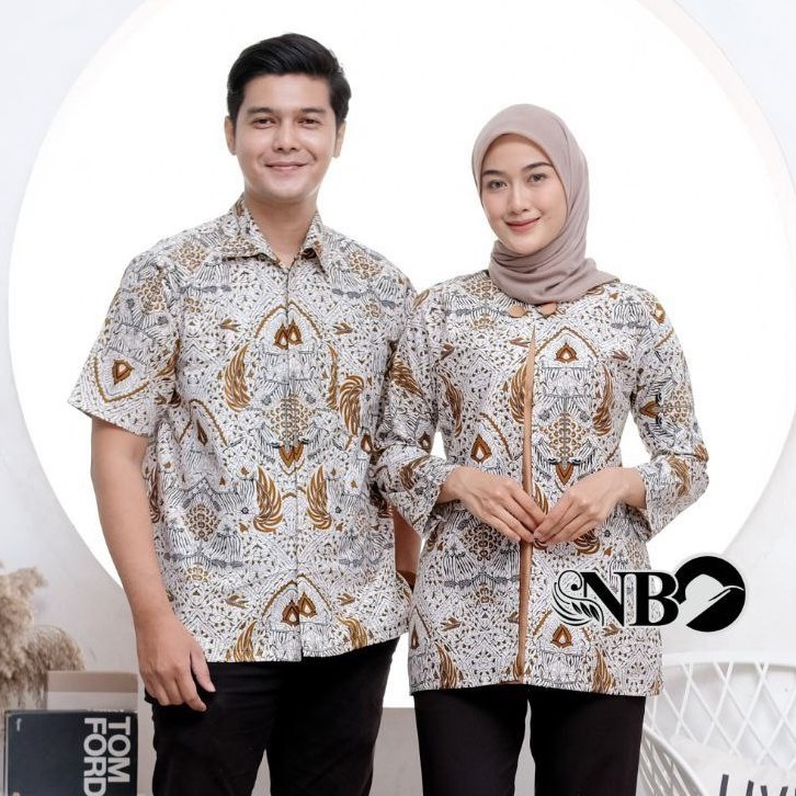 Batik Couple Modern Atasan Blouse Batik Kerja Kantor Wanita