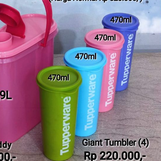 PROMO Tupperware  Giant Tumbler tempat minum botol air ANTI TUMPAH
