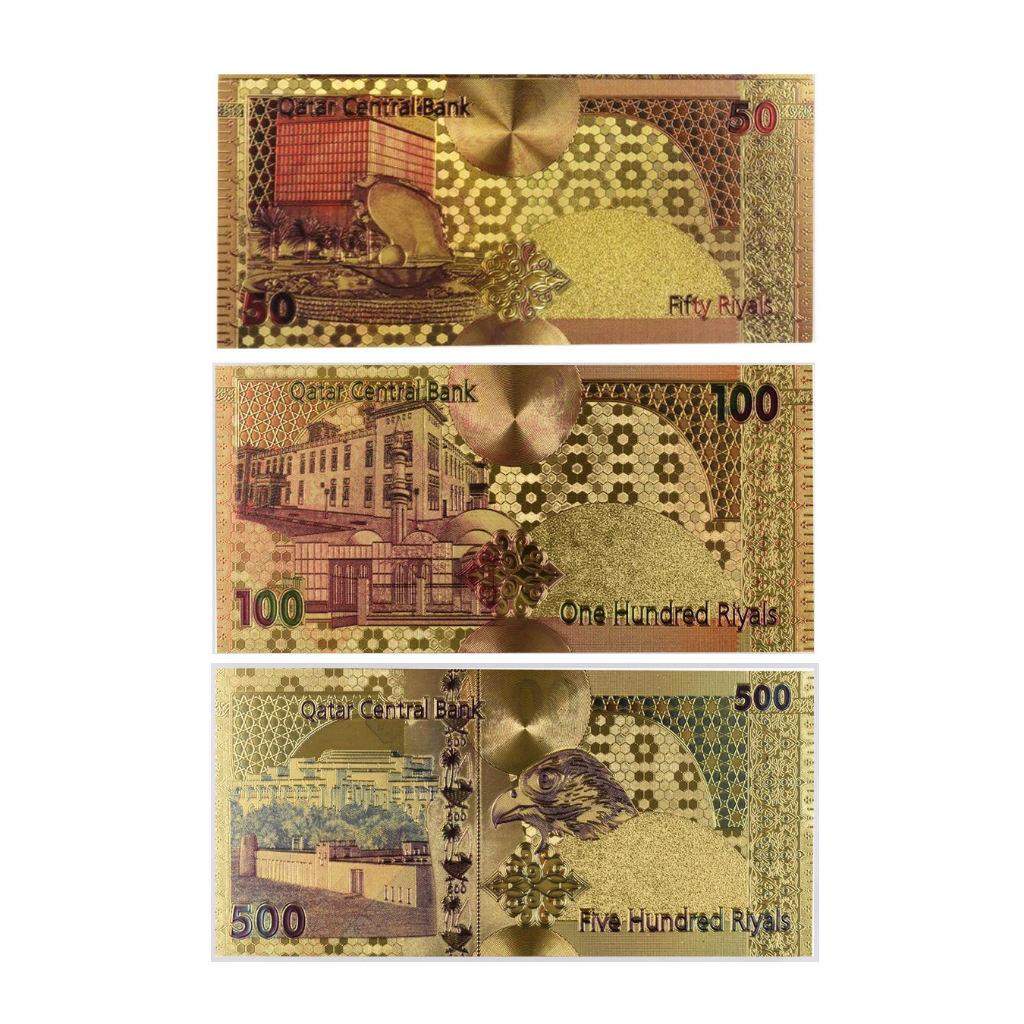 GOLD FOIL SET RIYAL QATAR