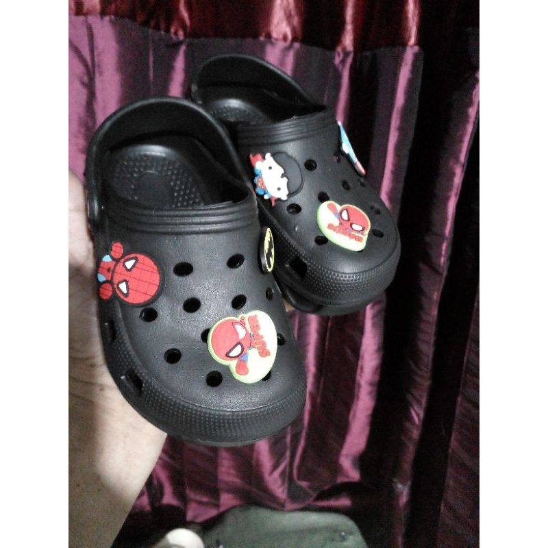 COLLIN- Sandal slop baim kecil untuk anak laki2 yg bermotif gambar -gambat size 24- 29