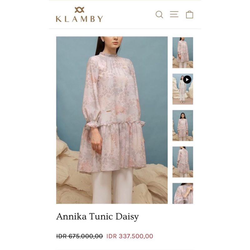 Annika Tunic Daisy By Wearing Klamby Size S