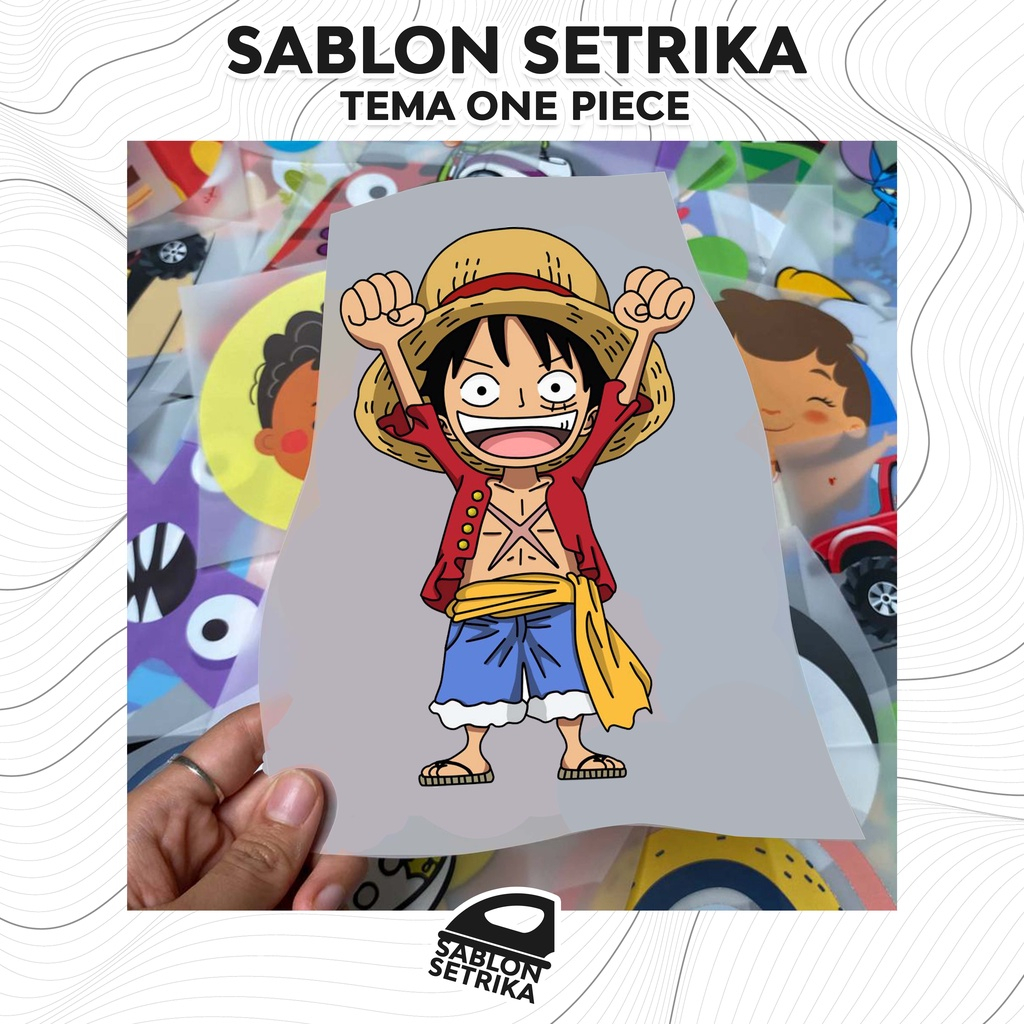 

Sablon Setrika / Stiker Sablon DTF Printing Anime ONEPIECE