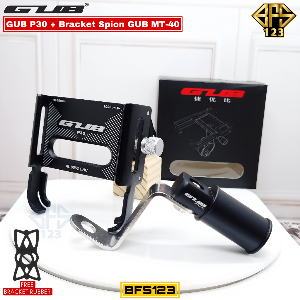HOLDER GUB P30 Original Holder Handphone Dudukan Ponsel Aluminium Aloy