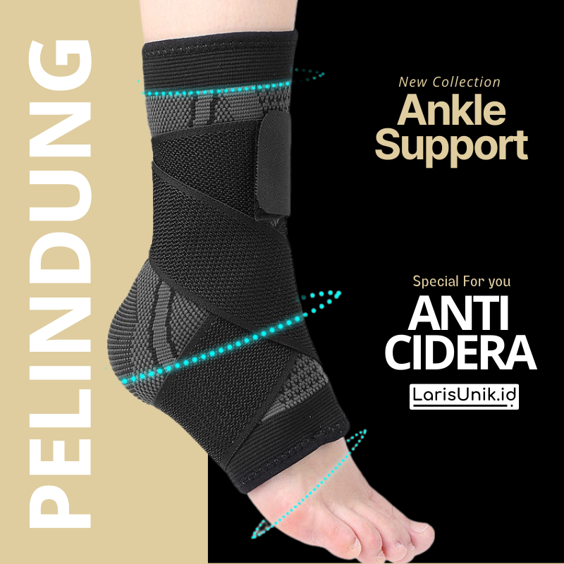 Pelindung Engkel Deker Ankle Support Untuk Kaki Cidera Angkle Brace Lp Support Tumit Anti Lecet Cedera Deker Ankle Olahraga Sport Fitness Perlengkapan Gym Pria Wanita Penyangga Engkel Sakit Sepak Bola Futsal Basket Premium 2023