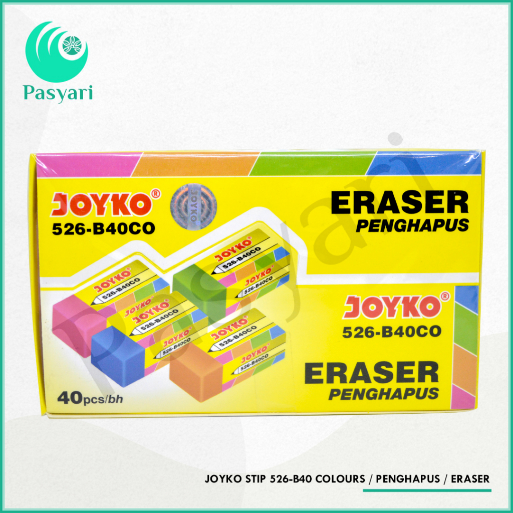

JOYKO STIP 526-B40 COLOURS / PENGHAPUS / ERASER