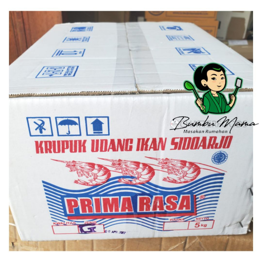 

Bahan Mentah / Kerupuk Udang Jumbo / 1 Dus isi 5 Kg / Krupuk Udang Ikan Sidoarjo Prima Rasa