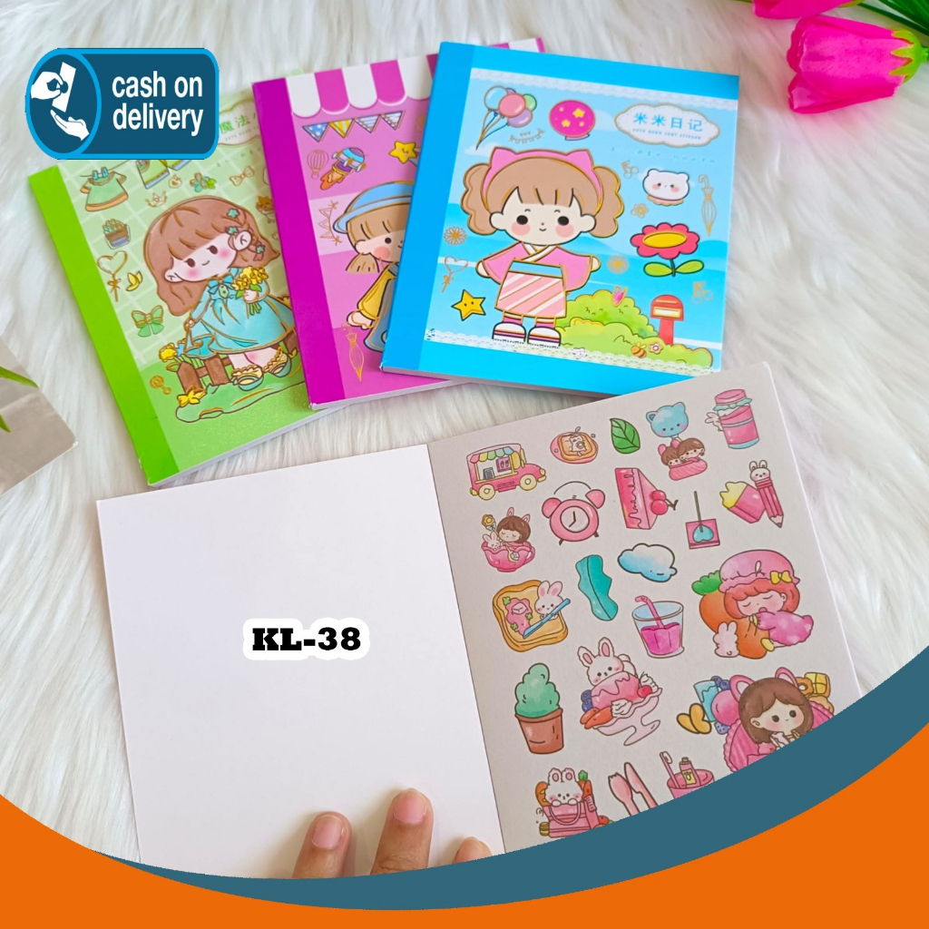 

Sticker Cewe Model Buku UK A6 TEBAL KODE KL-38 Daily Manual Cute Pattern Decorative Tape Stiker CRAFT