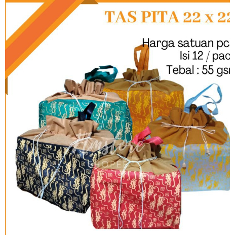 

tas hajatan mewah / tas hajatan serut 22 batik motif isi 12 pcs
