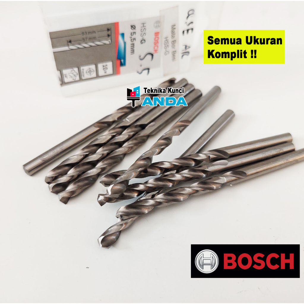Mata Bor BOSCH HSSG - Mata Bor HSS - Mata Bor Kuat - Mata Bor Besi - Bor kayu - Bor besi
