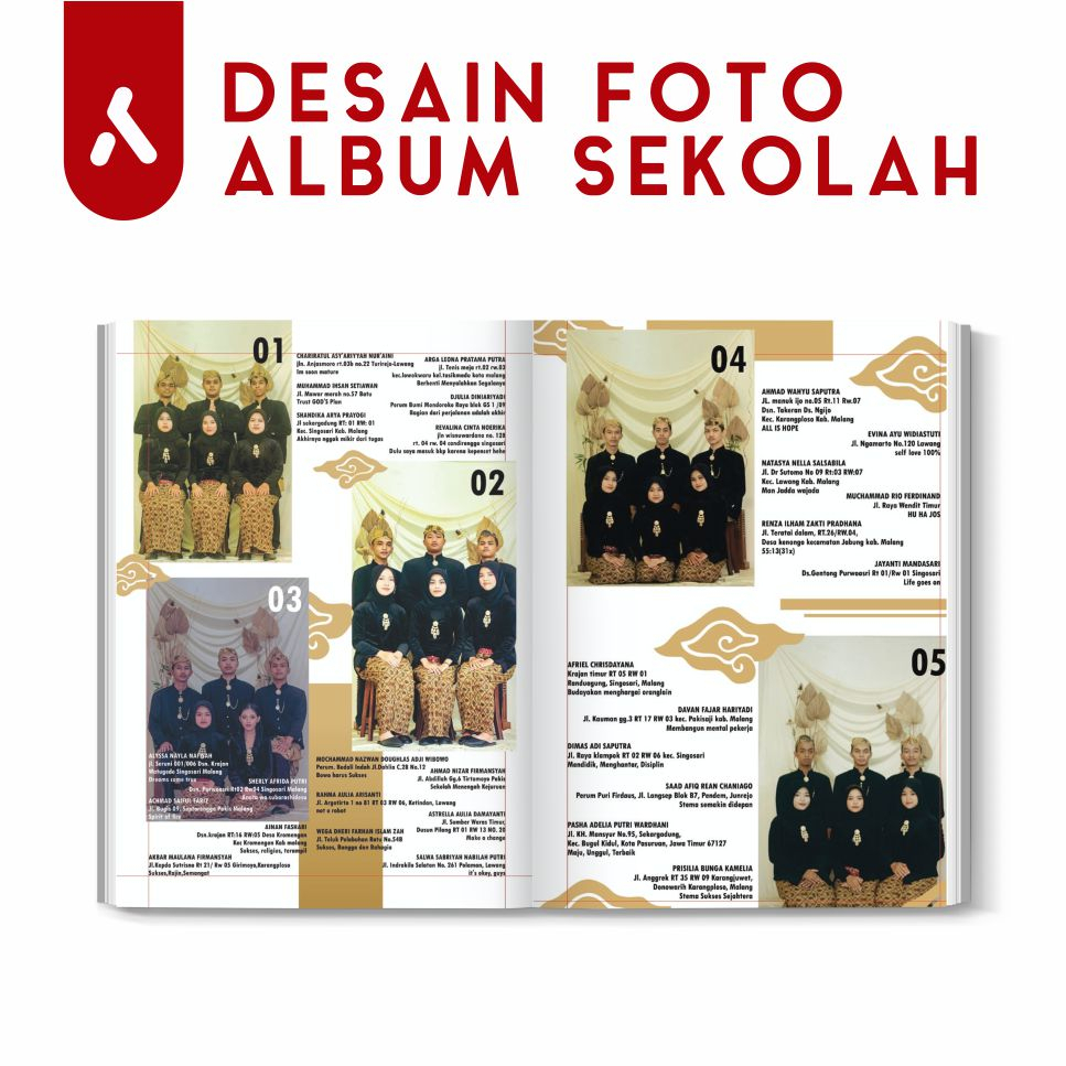 JASA DESAIN FOTO ALBUM SEKOLAH | ALBUM PERNIKAHAN | ALBUM KENANGAN