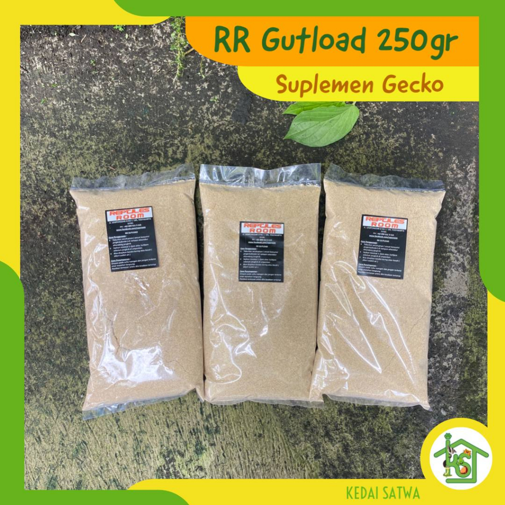 RR Gutload | Suplemen Vitamin Reptile | Nutrisi Gecko | Indogutload RR Gecko