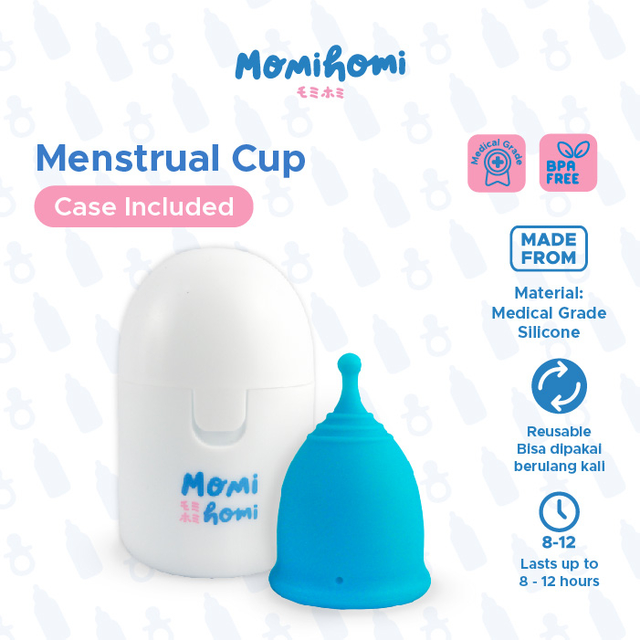 Momi Homi S03 Girls Menstrual Cup Pengganti Pembalut Wanita Silikon Reusable Silicone Grade