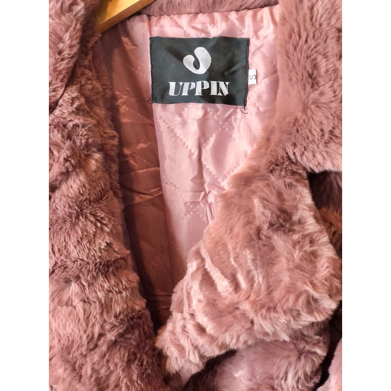 Winter Fur Coat Wanita dengan Cotton Padded Mantel Bulu Korea