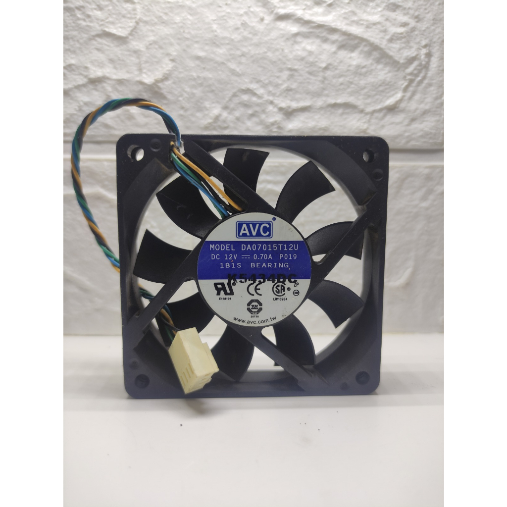 FAN 7CM AVC DA07015T12U DC. 12V 0.70A 4PIN HIGH SPEED EX FAN PROCESSOR