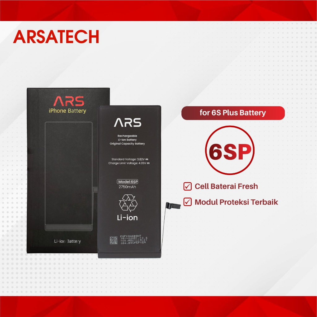 Baterai Iphone 6s Plus Original + Lem Adhesive