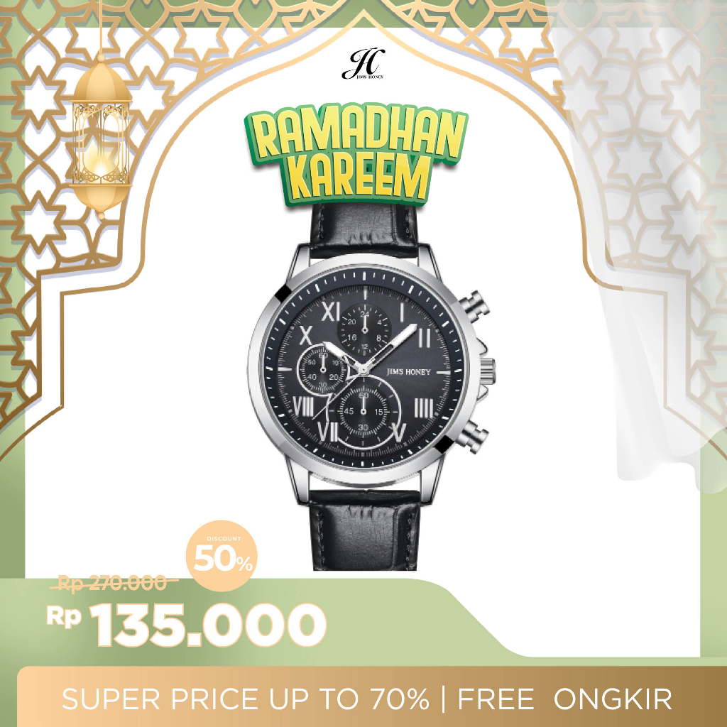 JIMS HONEY JHW 07 JAM TANGAN PRIA ANTI AIR (FREE EXCLUSIVE BOX)