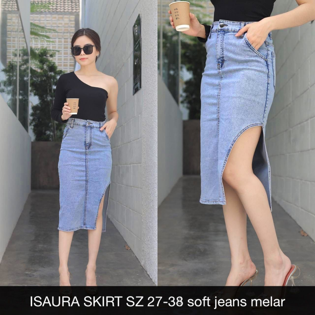 ROK JEANS WANITA ISAURA SKIRT SERIES -SYS CLOTHIER