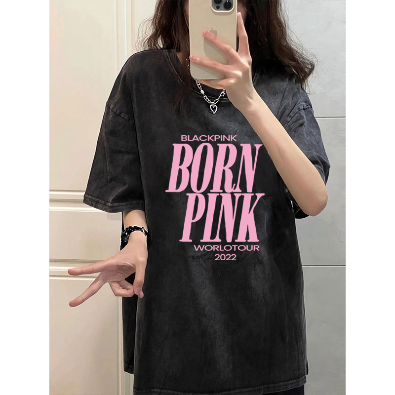 t shirt Hitam washed baju wanita kaos wanita kaos oversize atasan wanita t shirt pria lengan pendek kaos pakaian