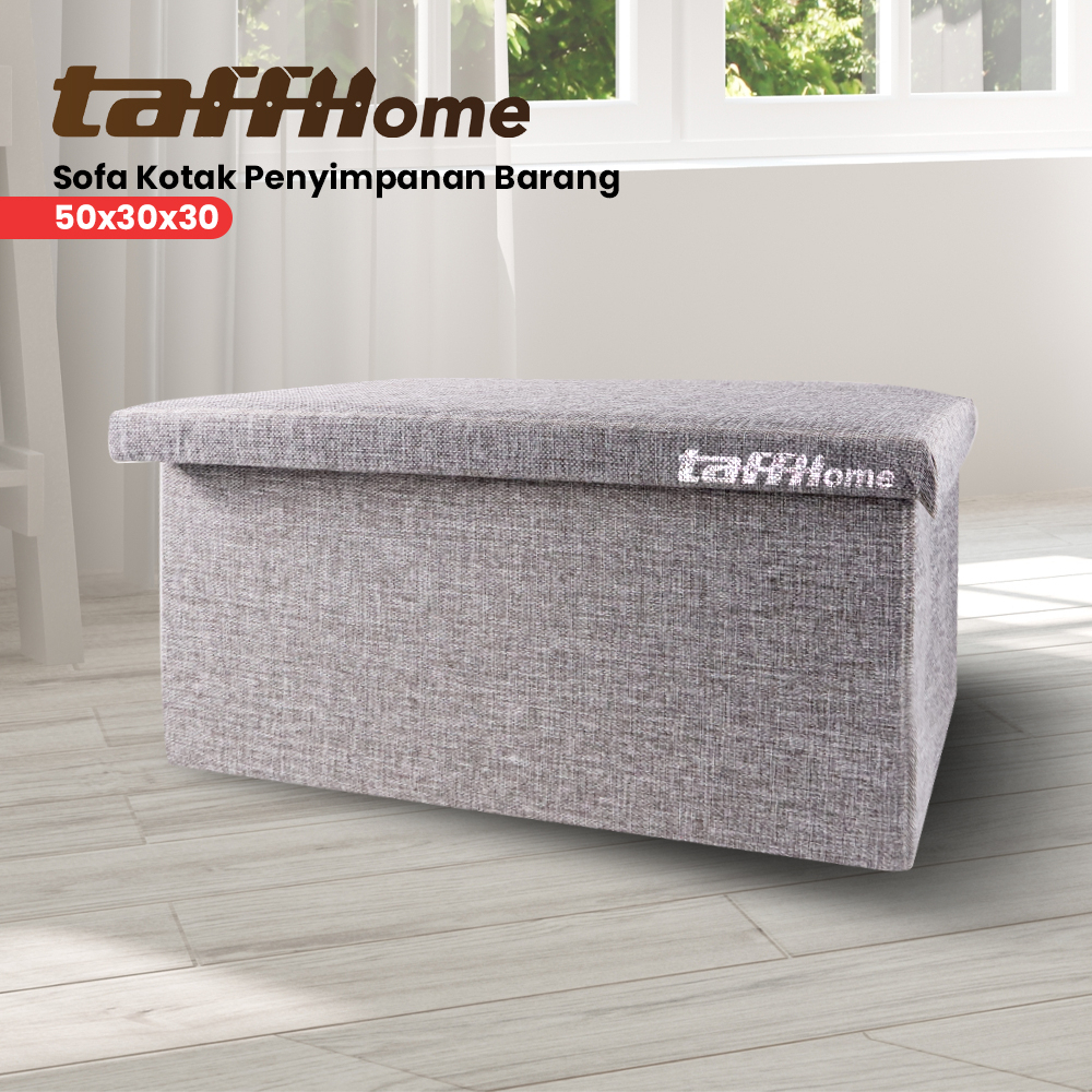 TaffHOME Sofa Kotak Penyimpanan Barang Foldable Container 38 x 38 x 36.5 cm