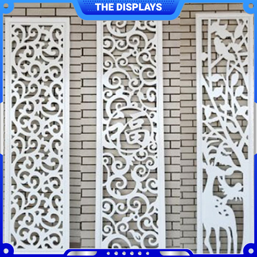 Panel Motif Sekat PVC Board Custom | Krawangan Ornamen Dinding Ukuran Bebas