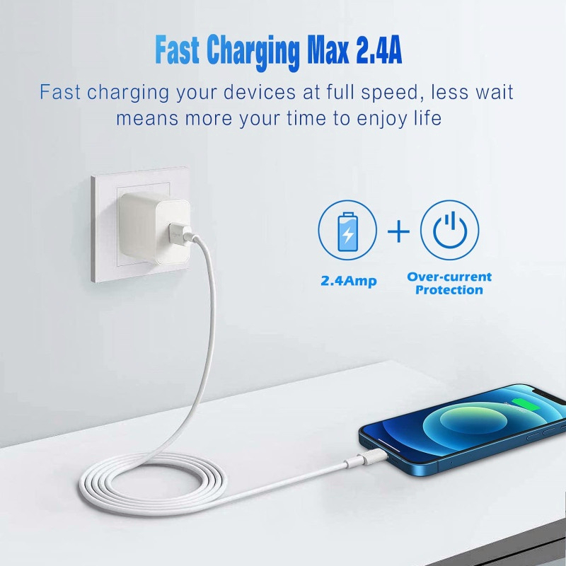 Kabel  Data I**one Baseus Cable USB To Lightning Fast Charging 2.4A Cable Charger Handphone USB to I**one Cepat Penuh Kabel Usb Transfe