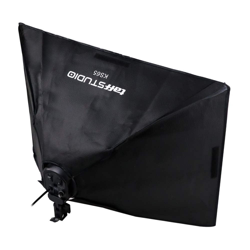 TaffSTUDIO Payung Softbox Reflektor 50x70cm E27 Four Lamp Socket - KS65 - Black
