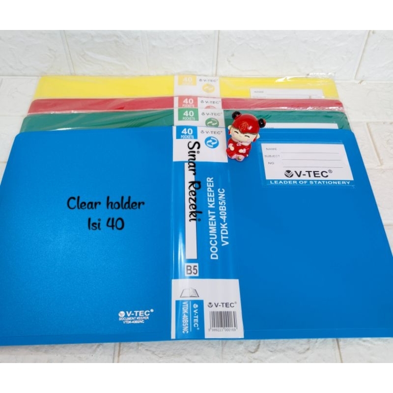 

40 lembar!! Clear holder B5/Document keeper B5 40/clear holder 40 size B5