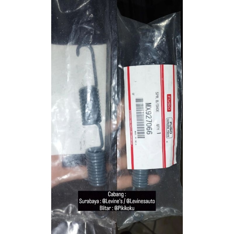 PER KAMPAS REM CANTER HDX ORIGINAL MX927066 / PER PIRODO HDX / SPRING BRAKE SHOE CANTER HDX / PER