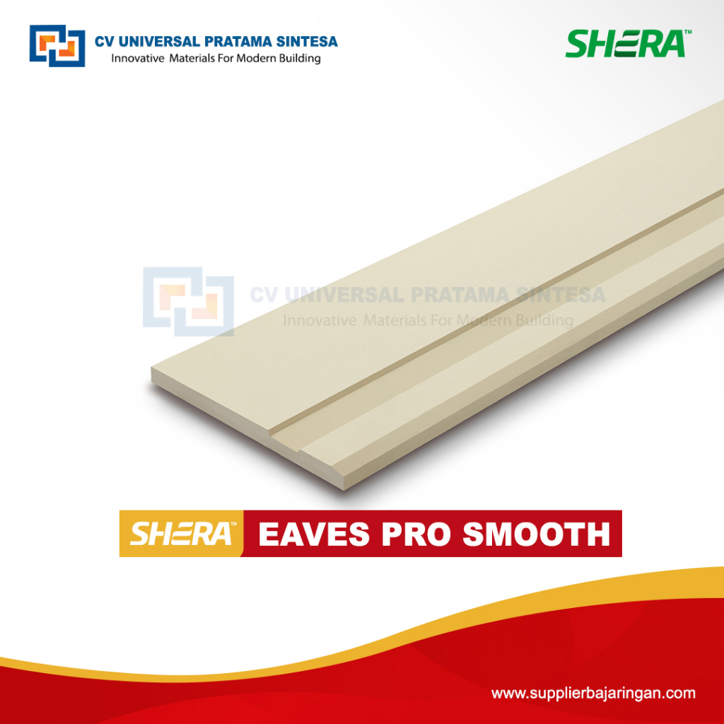 Fiber Cement Shera Eaves Pro Smooth Coral White