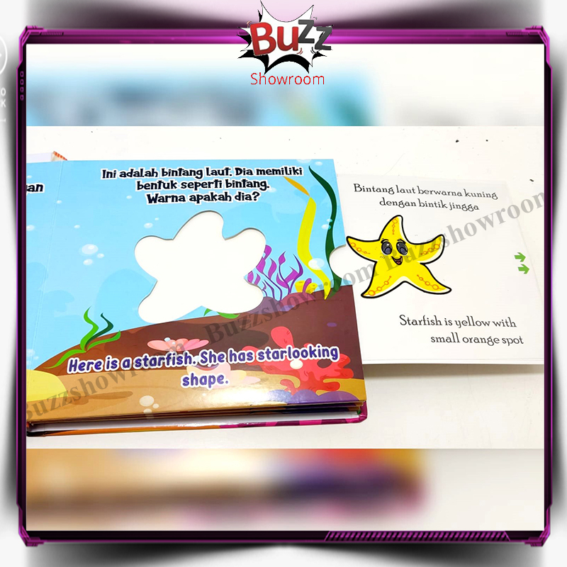 The Ocean Magic Color Book Buku Cerita Anak Balita Belajar Warna Bayi