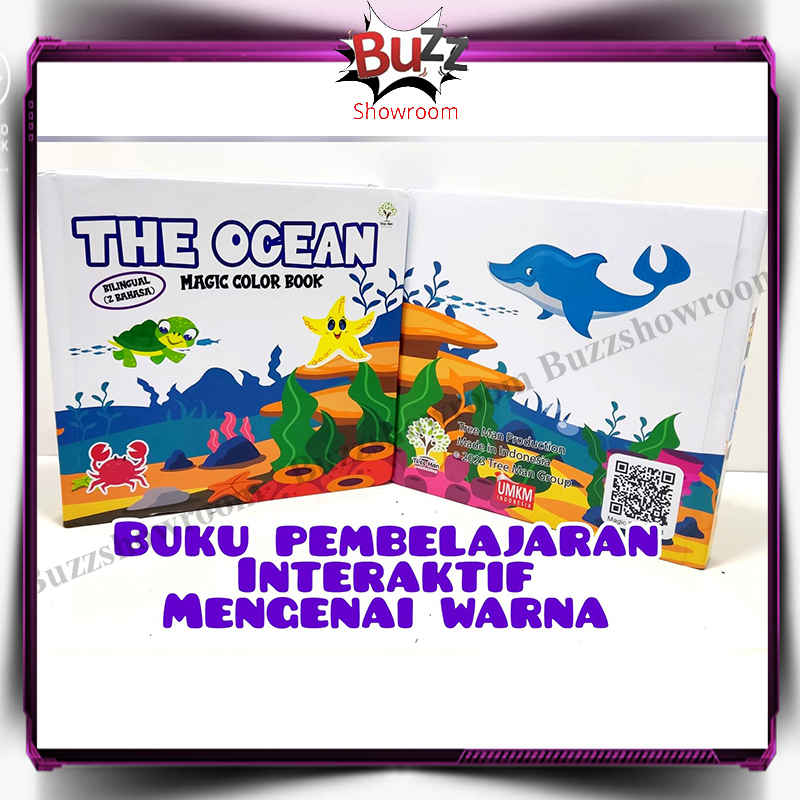 The Ocean Magic Color Book Buku Cerita Anak Balita Belajar Warna Bayi