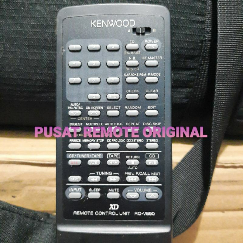 REMOTE REMOT DVD TAPE KENWOOD RC-V890 ORIGINAL ASLI