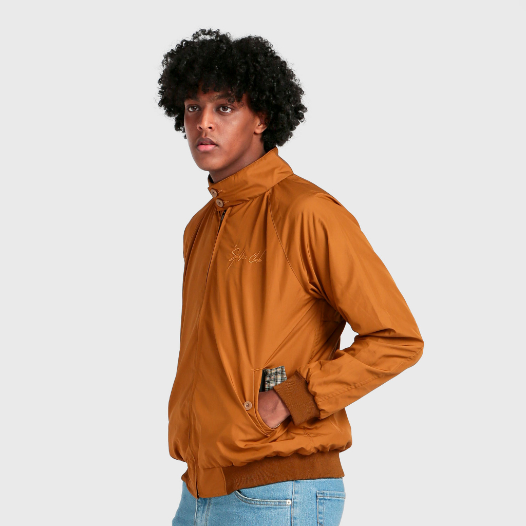 Stalker Jaket Harrington Flannel Brown