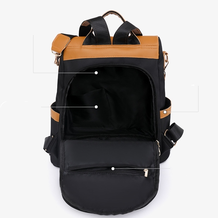 TAS RANSEL WANITA KOREA PREMIUM IMPORT REMAJA KEKINIAN BACKPACK KULIT MURAH COKLAT TEFANIA TA784B7 CEWEK GENDONG PUNGGUNG SEKOLAH KULIAH KERJA BESAR FASHION BATAM SIMPLE