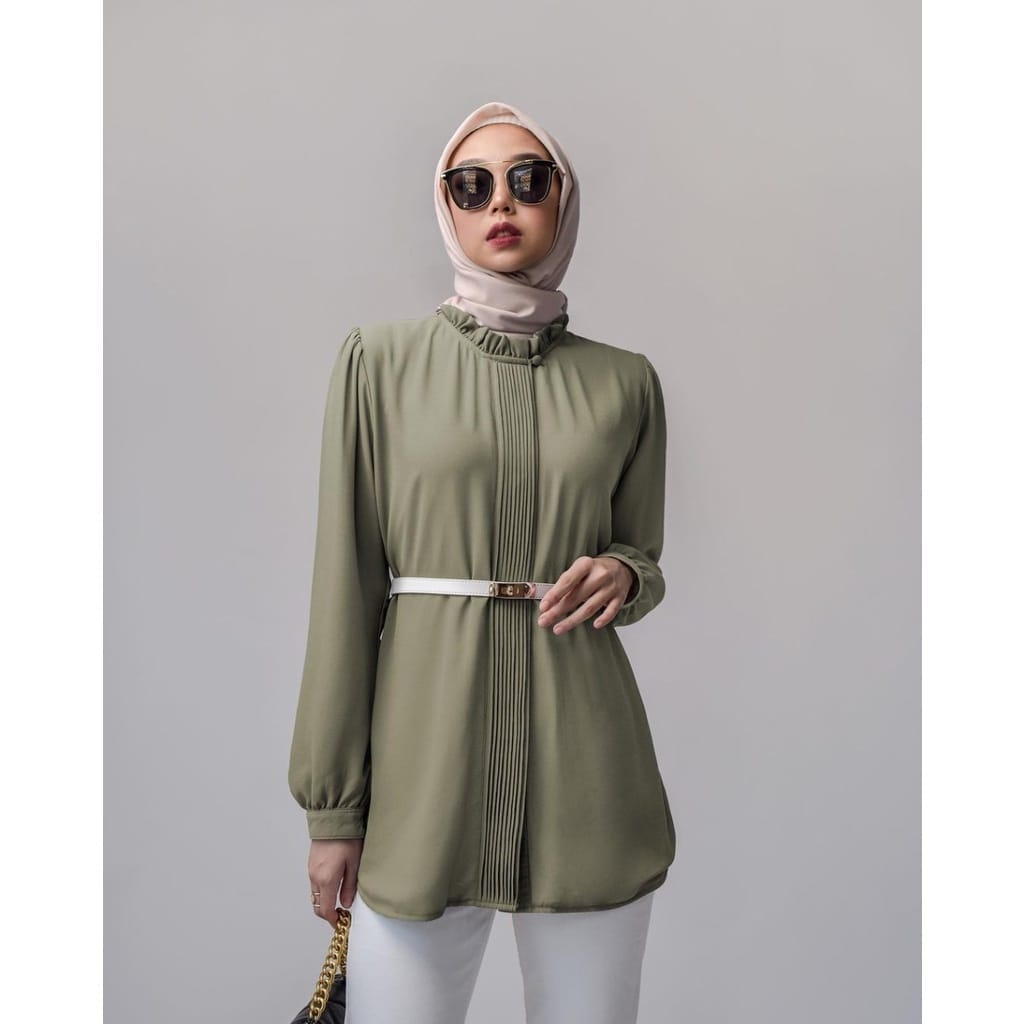 KEMEJA ATASAN OPNAISEL BLOUSE BAHAN SHAKILA BANYAK PILIHAN WARNA TERBARU