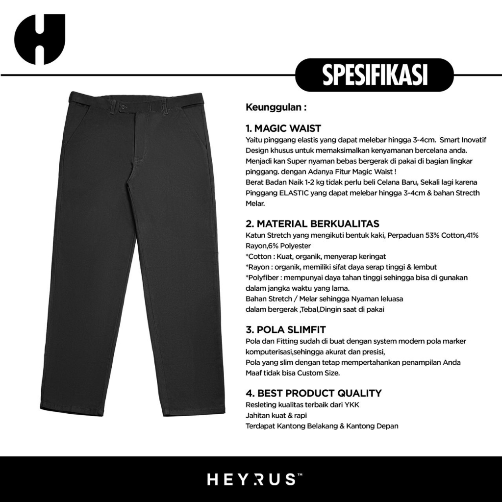 HEYRUS RUSEL I Alvin Pants Slim Fit