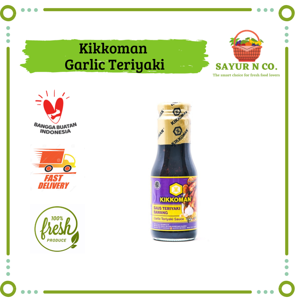 

KIKKOMAN Garlic Teriyaki - Saus Teriyaki Bawang 300ml