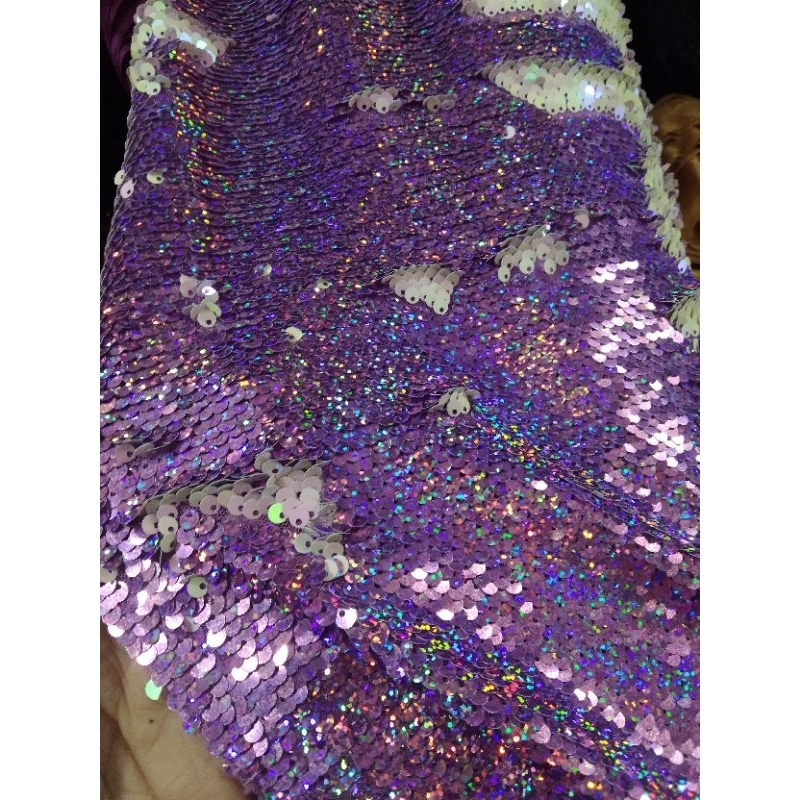 kain/bahan sequin Payet hologram
