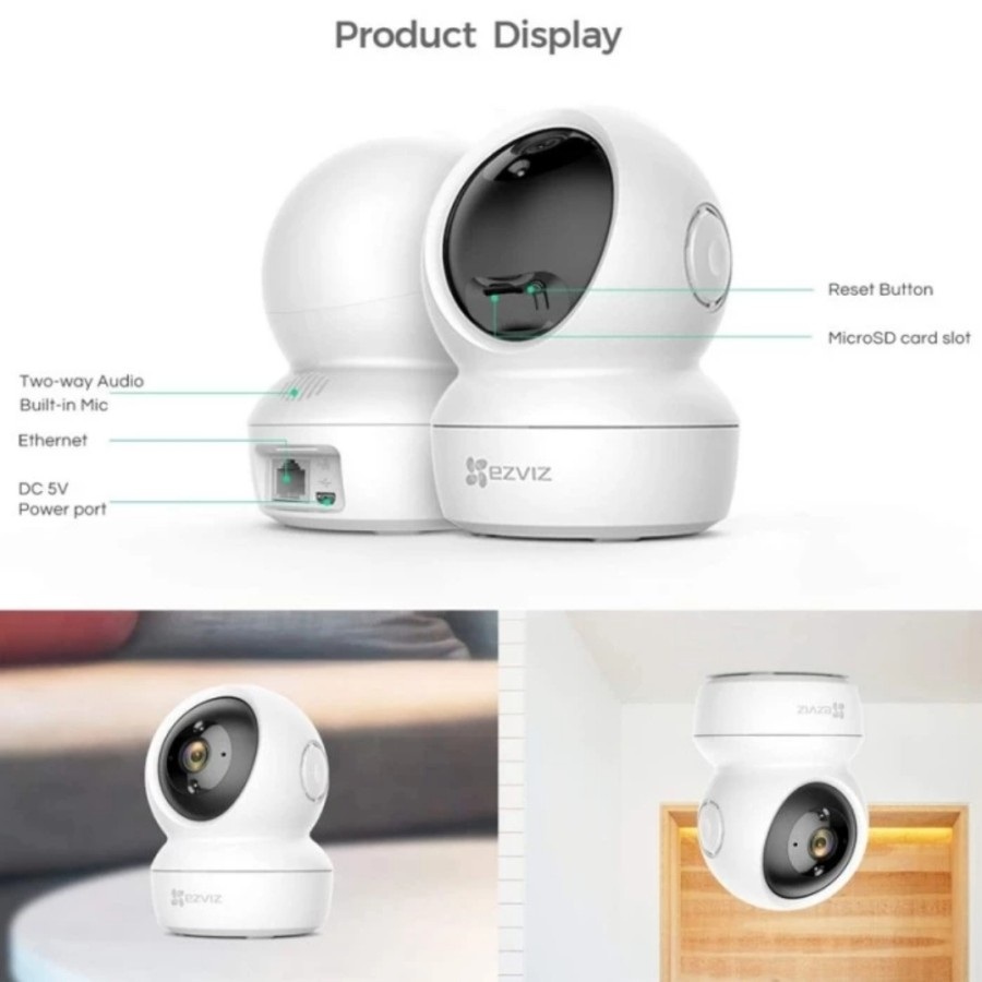 NA - Kamera CCTV 360 EZVIZ - Wifi Night Vision Smart ip Camera C6N