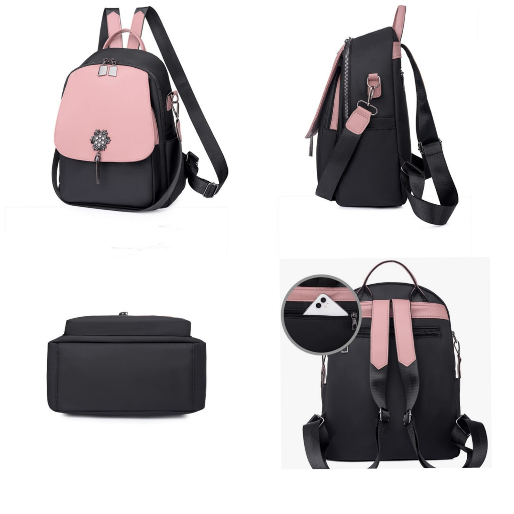 TAS RANSEL WANITA PREMIUM KOREA ANTI AIR IMPORT BATAM KEKINIAN REMAJA BACKPACK BRANDED PINK HITAM ROSIA TA786P3 GENDONG PUNGGUNG KULIAH SEKOLAH KERJA CEWEK LUCU