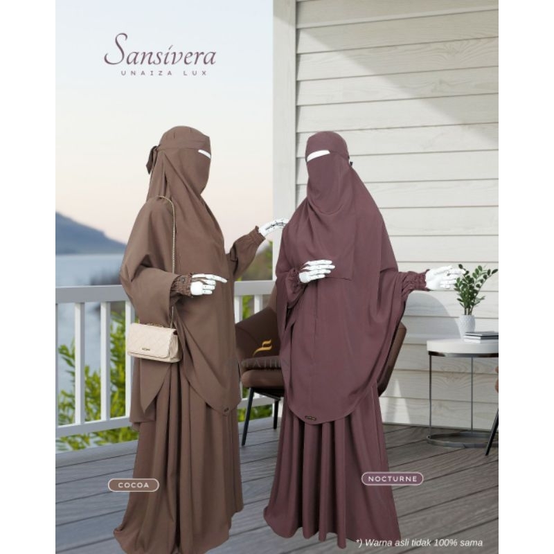 SANSIVERA || BY AFIFATHIN || SET KHIMAR + CADAR ||