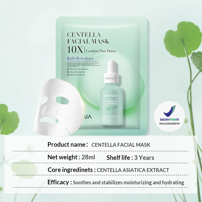 Masker BioAQUA 10x The Effect Whitening / Anti aging