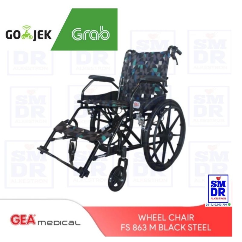 kursi roda travel GEA 863M blacksteel